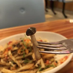 Cute little mushroom in the delicious bahn mi fries