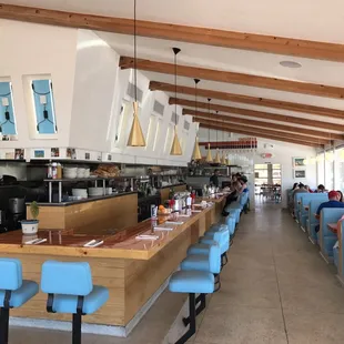 interior, sushi and sashimi