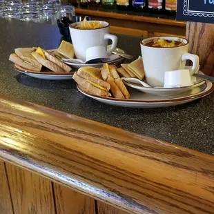 Grilled cheese and chili