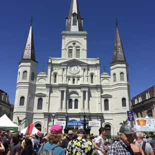 Jackson Square during the French Quarter Fest