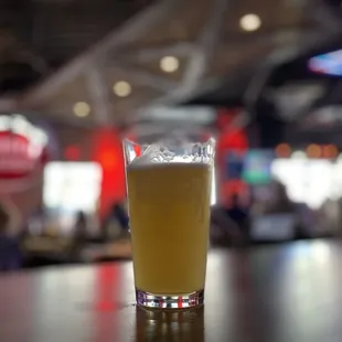 a glass of beer