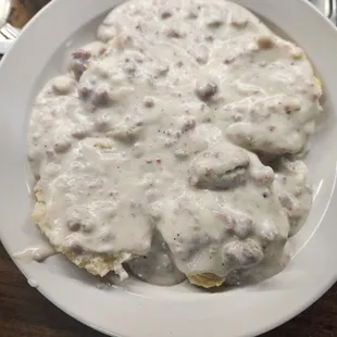 Biscuits and Gravy, made from scratch