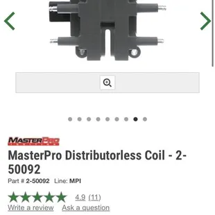 The only grey Ignition coil offered in Ada, Ok.