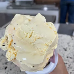 Sweet corn  ice cream is amazing