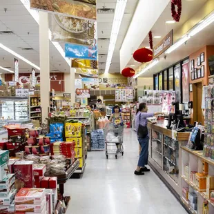 a woman shopping in a store