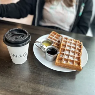Scarletty waffles &amp; a hot chocolate
