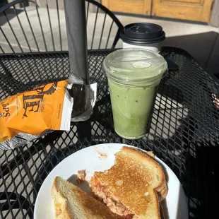 The Kainos Sandwich , Matcha latte