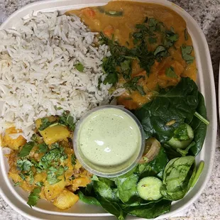 Curry Chickpeas Bowl