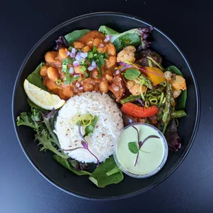 Say Chickpeas - Customizable bowl with channa masala (spiced garbanzo beans)
