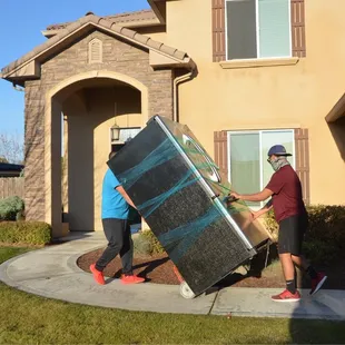 Big fridge getting relocated to the new house