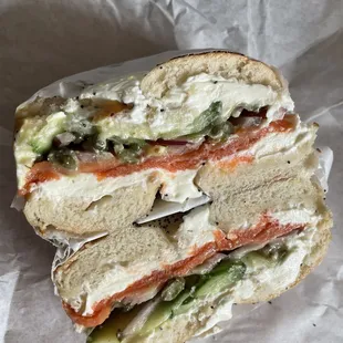 The Caputo on a Poppy Bagel