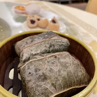 a bowl of food on a table