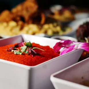 a variety of food items