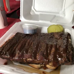 Half rack of ribs