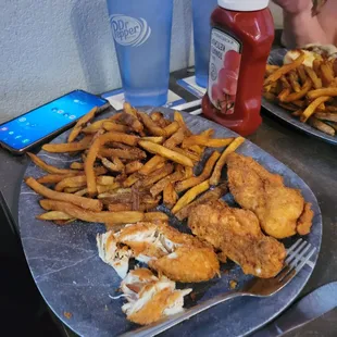 3 Chicken Strips and fries