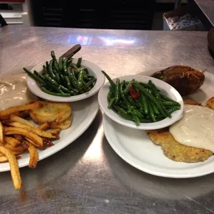 Homemade chicken fried steaks