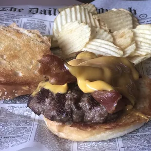 Bacon cheeseburger! Yummmmm