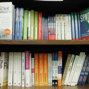 Come check out our reading room.  We have a nice selection covering many different health care topics.