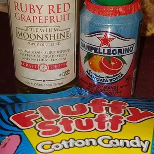 So this is what they had as a tasting today. Cotton candy martini