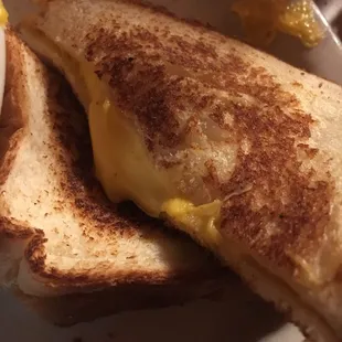 Grilled ham and cheese without the ham.