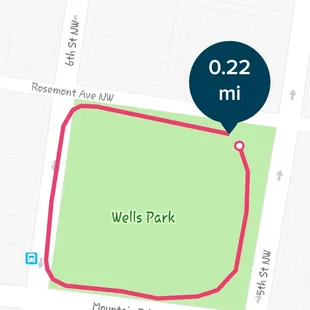 Short walk around perimeter of park