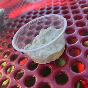 1/4th full $1.00 sauce.