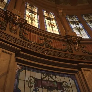 The walls and ceiling of the entry way of The Wells...it's beauty takes your breath away!