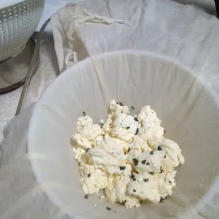 Cheese Class - strained sage gouda.