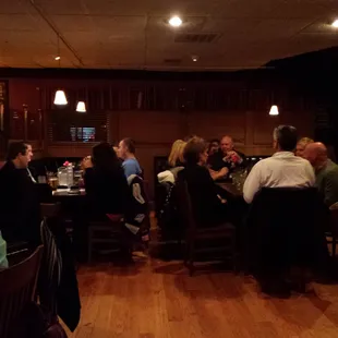 Pretty busy on a Friday evening around 7 PM. Everybody's hungry.