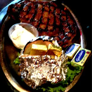 The steak was tender and cooked perfectly