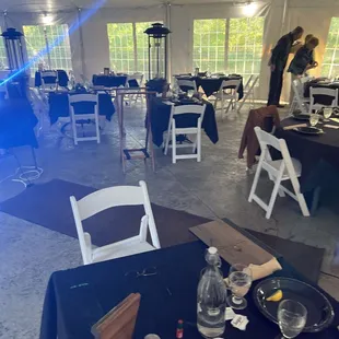 Clam bake seating at the Welshfield Event Tent!!!