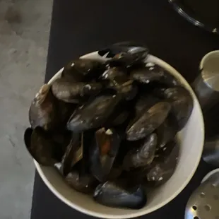 Bowl of mussels served at clambake!!!