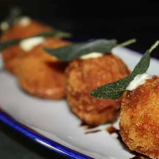 The Duck Croquettes were made with mirabelle plum, ginger and fig. The duck croquettes were delicately fried orbs with a meaty duck interior