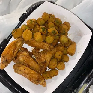 Chicken Regular Wings Fried Okra