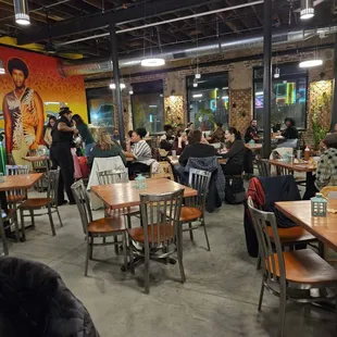 Inside view from bar seat