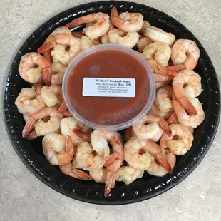 Shrimp Platters for tailgating and parties made to order.