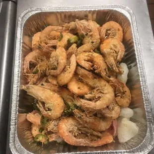 Salt and Pepper Big Head Shrimp Chef&apos;s Specialty