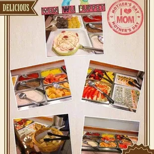 a variety of food items