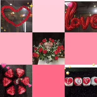 a collage of valentine&apos;s day decorations