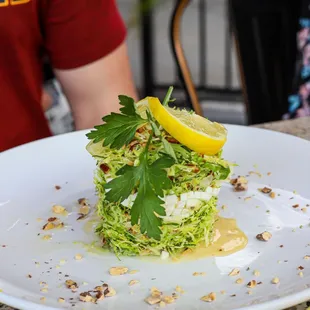 Brussels Sprouts Stack salad