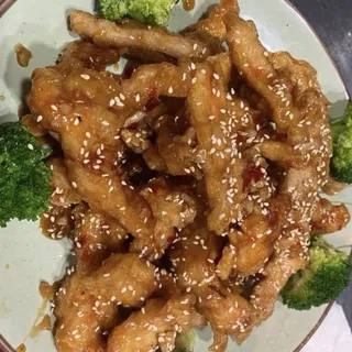 Crispy Honey Sesame Chicken ()