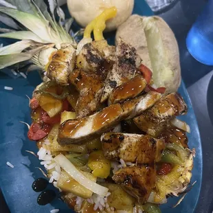 Hawaiian Chicken in Pineapple