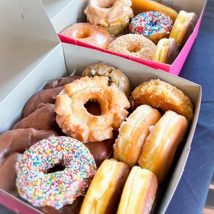 a variety of doughnuts