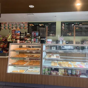 Menu and front counter