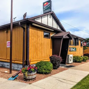 the exterior of the restaurant