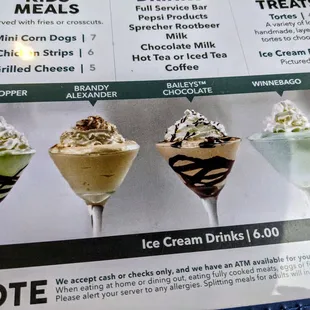 Dessert drinks