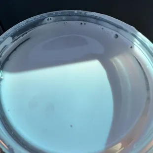 a close up of a plastic container