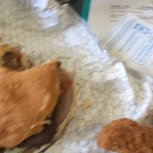 a chicken sandwich and a fried chicken sandwich