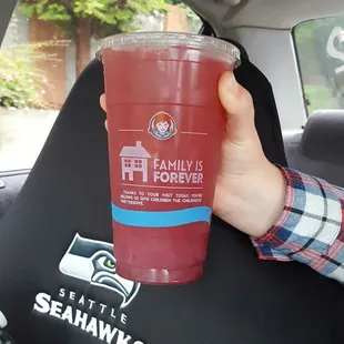 That&apos;s a medium?  Blackberry lemonade