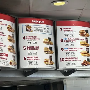 Menu and pricing